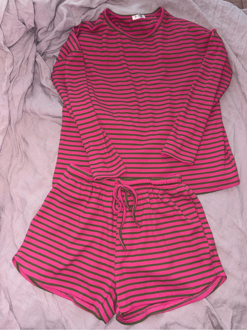 Striped Two-Piece Pajama Set